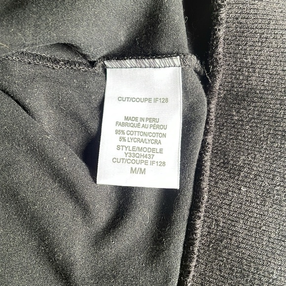 GUESS JEANS Y2K Black Zippered Hooded Jacket sweatshirt Size Medium White Stripe - Picture 9 of 11